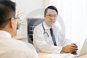 Doctor portrait in medical office