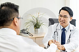 Doctor portrait in medical office