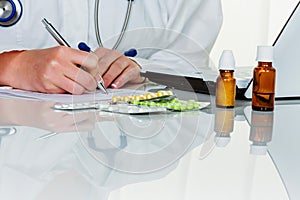 Doctor prescribes a drug