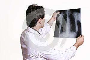 Doctor with X-ray