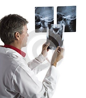 Doctor and x ray plates