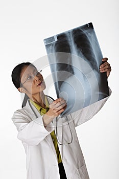 Doctor Reading X-Ray