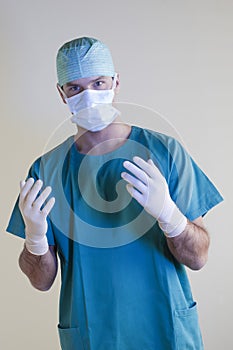 Doctor ready for surgery