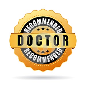 Doctor recommended vector icon