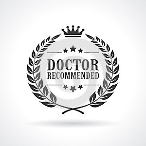 Doctor recommended vector icon