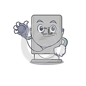 Doctor rom drive mascot isolated with cartoon