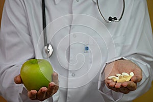 doctor's advice on proper nutrition instead of pills.