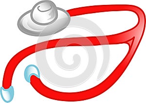 Doctor's stethescope icon or symbol