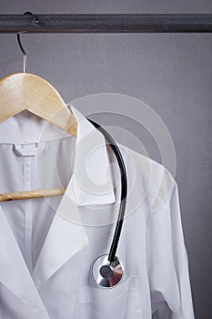 DoctorÃ¢â¬â¢s white coat photo