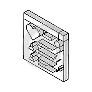 doctor search online web site isometric icon vector illustration