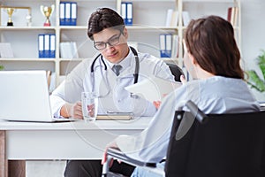 The doctor sharing discouraging lab test results to patient