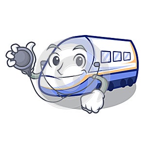 Doctor shinkansen train in the shape mascot