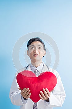 Doctor show heart to you