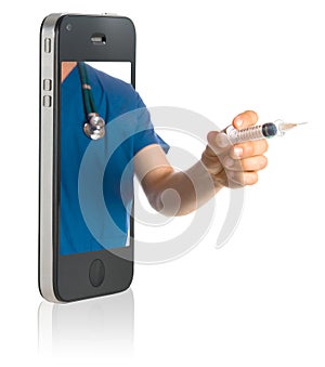 Doctor on Smart Phone