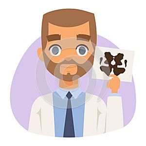 Doctor spetialist avatar face vector