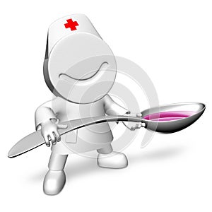Doctor with a spoon