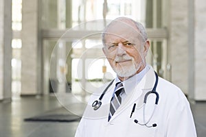 Doctor Standing Outside