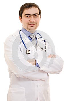A doctor with a stethoscope