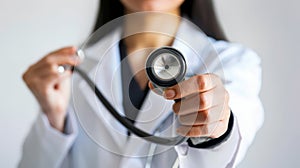 The doctor with stethoscope.AI generated image