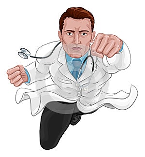 Doctor Superhero Medical Concept photo