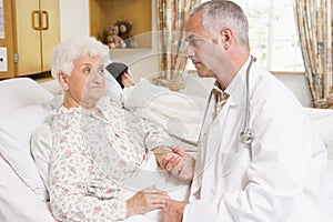 Doctor Talking With Senior Woman Patient