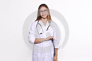 Doctor with a tomogram