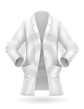doctor uniform robe work clothes vector illustration