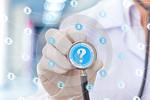 Doctor virtual network to answer questions.