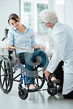 Doctor visiting an invalid patient