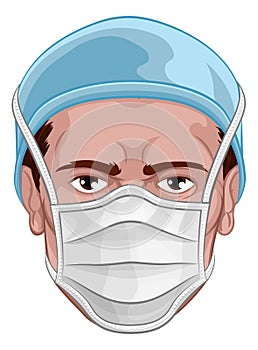 Doctor Wearing PPE Protective Face Mask