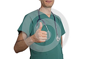 Doctor white background