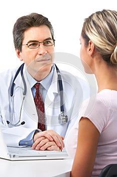 Doctor and woman patient