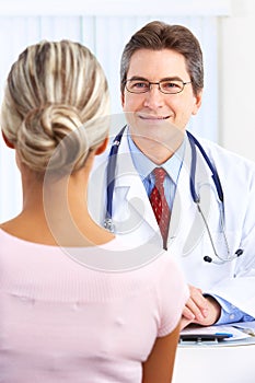 Doctor and woman patient