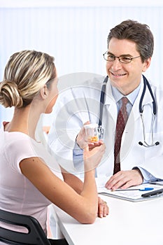 Doctor and woman patient