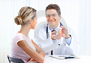 Doctor and woman patient