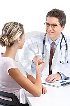 Doctor and woman patient