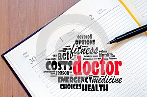 Doctor word cloud collage