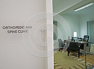 Doctors consultation room