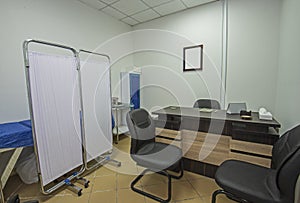 Doctors consultation room in private clinic