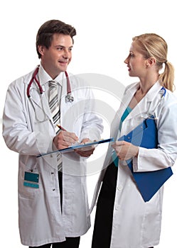 Doctors in discussion