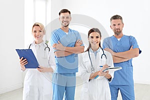 Doctors and medical assistants in clinic