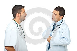 Doctors men having conversation