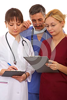 Doctors and nurse