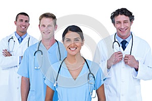 Doctors and nurses standing together