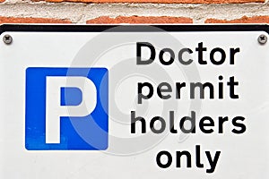 Doctors' parking