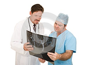 Doctors Review MRI Results