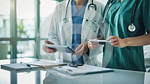 The Doctors Using Tablets.AI generated image