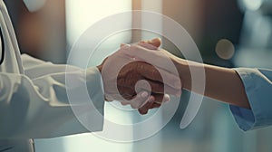 The doctors shaking hands.AI generated image