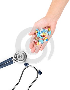 A doctors stethoscope