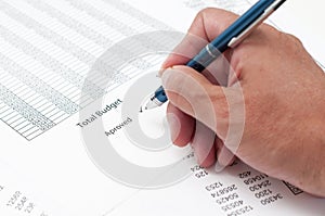 Document approved budget